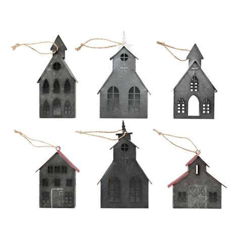 metal house christmas ornaments|Amazon.com: Christmas Metal Houses.